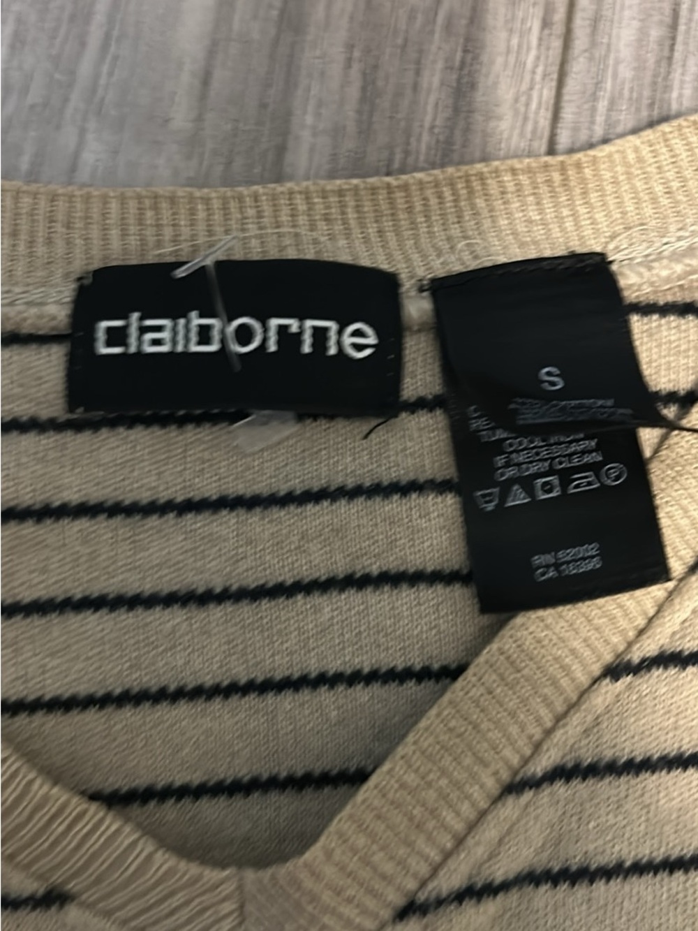 Talbots Navy Ribbed Knit Sweater - Picture 3 of 4